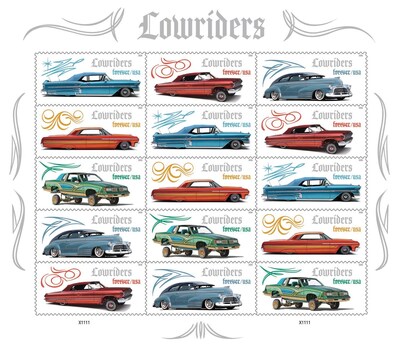 Las estampillas de los lowriders llegan a tu oficina postal más cercana