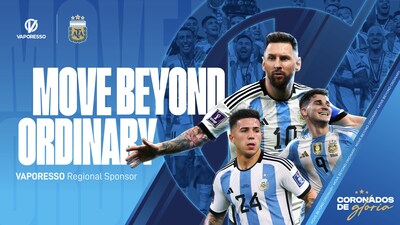Más allá de lo ordinario: VAPORESSO anuncia alianza estratégica con la Asociación del Fútbol Argentino (AFA)
