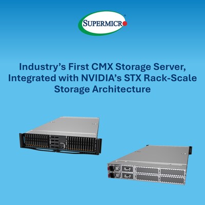 Supermicro entre los primeros en presentar el servidor de almacenamiento NVIDIA BlueField-4 STX