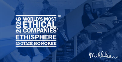 Milliken & Company nombrada una de las World's Most Ethical Companies® de 2026