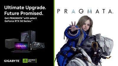 GIGABYTE colabora con NVIDIA para mejorar el valor de los juegos con la serie GeForce RTX™ 50 y el paquete PRAGMATA™