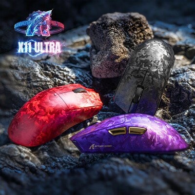 ATTACK SHARK lanza el ratón para juegos X11 ULTRA de fibra de carbono