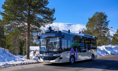 Sistema e-ATAK autónomo de Karsan - una de las aplicaciones de transporte público autónomo en turismo de esquí