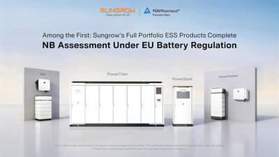 Toda la gama de productos ESS de Sungrow supera la evaluación NB conforme al Reglamento de Baterías de la UE