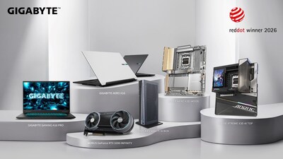 GIGABYTE gana el premio Red Dot Design por toda su gama de productos de IA