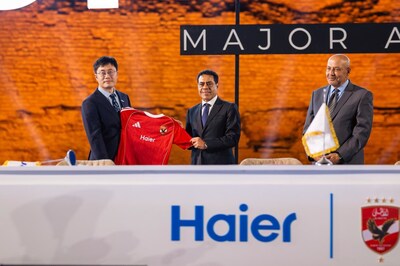 Haier firma un acuerdo de patrocinio de cuatro años con el Al Ahly FC y se convierte en el segundo patrocinador principal del club