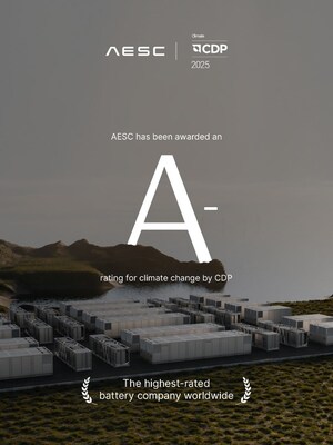 AESC obtiene la calificación A- de CDP en materia de cambio climático