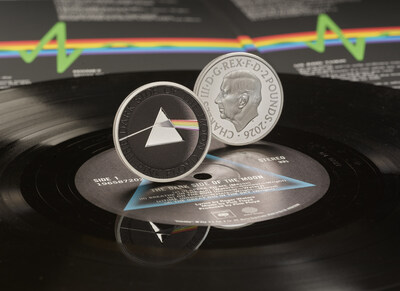 La Real Casa de la Moneda rinde homenaje a Pink Floyd con la primera moneda conmemorativa del Reino Unido