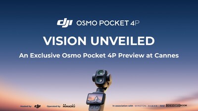 DJI presenta Osmo Pocket 4P en Cannes, inaugurando una nueva era de excelencia cinematográfica compacta.