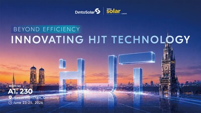 Dinto Solar presenta sus módulos en Intersolar Europe 2026