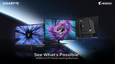 GIGABYTE presenta la serie de monitores gamingAORUS ELITE con tecnologías OLED y Mini LED