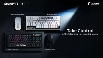 GIGABYTE presenta sus periféricos para videojuegos de última generación con el teclado AORUS K10 INFINITY y el mouse M10 INFINITY en COMPUTEX 2026