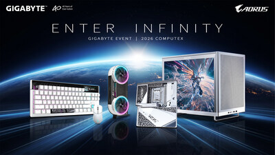 El evento de GIGABYTE presenta su gama completa de nuevos productos con el lema "ENTER INFINITY" en COMPUTEX 2026