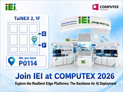 IEI presenta plataformas de IA de borde resilientes en COMPUTEX 2026