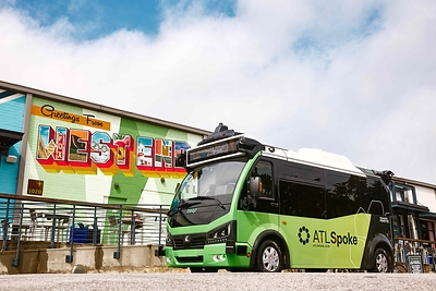 El autobús autónomo e-JEST de Karsan comienza a transportar pasajeros en Atlanta
