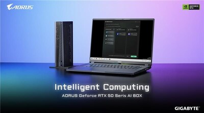 GIGABYTE AORUS GeForce RTX™ 50 Series AI BOX: potencia de PC y un ecosistema de IA accesible en portátiles Ultrabook