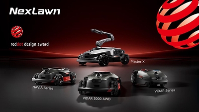 Varios cortacésped robóticos NexLawn arrasan en los premios de diseño iF y Red Dot 2026